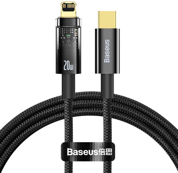 

Кабель Baseus Explorer Series Auto Power-Off Fast Charging Type-C to IP
