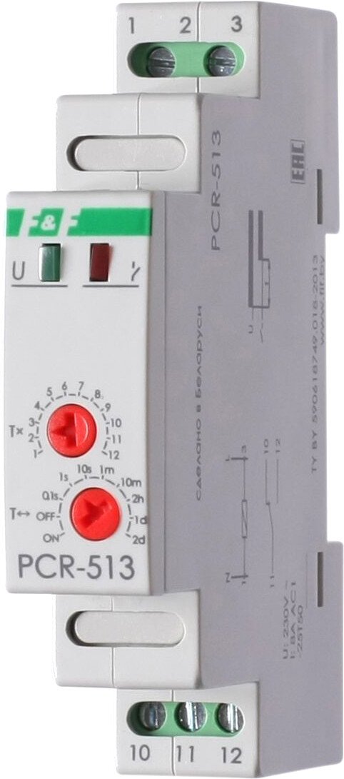 

Реле времени Евроавтоматика F&F PCR-513 EA02.001.003