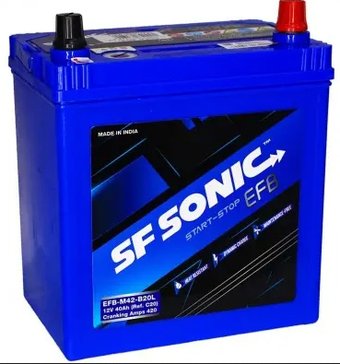 Автомобильный аккумулятор SF Sonic EFB Asia R+ (40 А·ч)