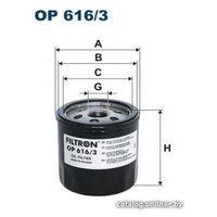 Масляный фильтр Filtron OP6163