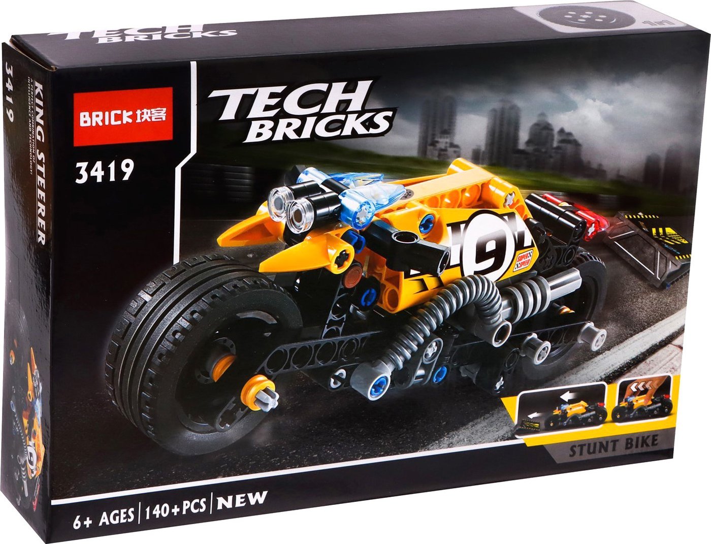 

Конструктор Jisi Bricks Трюковый мотоцикл 2588808