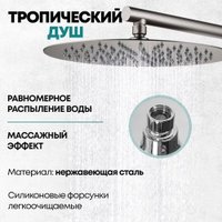 Душевая система  Grocenberg GB5099BG-3 (графит)