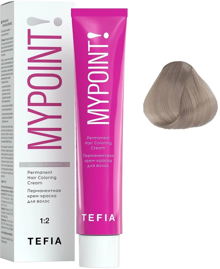 

Крем-краска Tefia Mypoint Special Blondes 101 (cпециальный блондин пепельный)