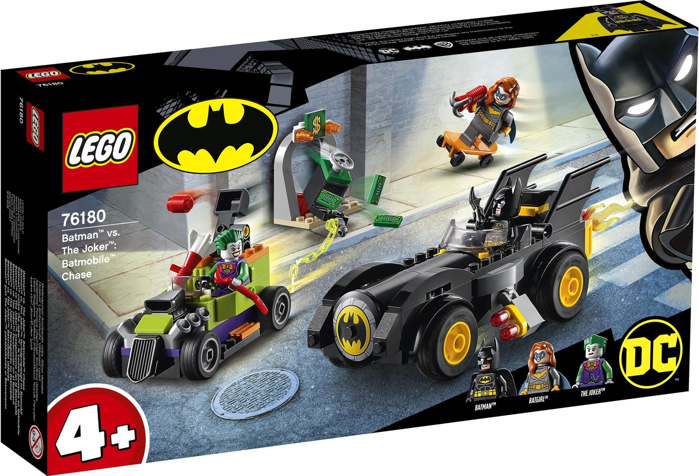 

Конструктор LEGO Batman 76180 Бэтмен против Джокера: погоня на Бэтмобиле