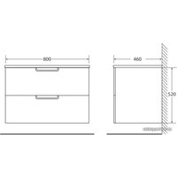  BelBagno Тумба под умывальник Leticia BB800DDAC/TO (tortora opaco)