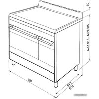 Кухонная плита Smeg SUK92CMX9