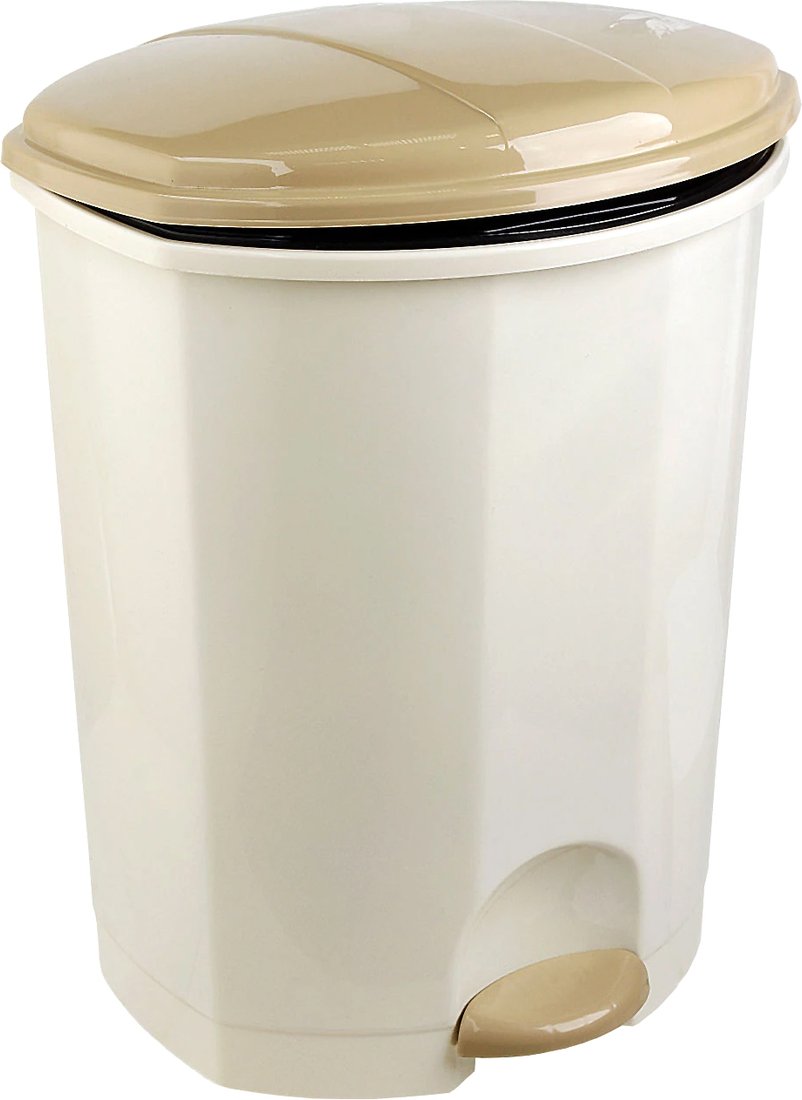 

Мусорное ведро Эльфпласт EP032 с педалью (18 л, слоновая кость)