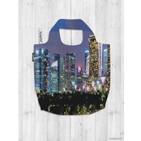 Сумка шоппер JoyArty Горизонт ночного Сингапура bstl_36526