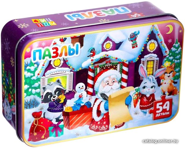 Пазл Puzzle Time Домик Дедушки Мороза 4868655 (54 эл)