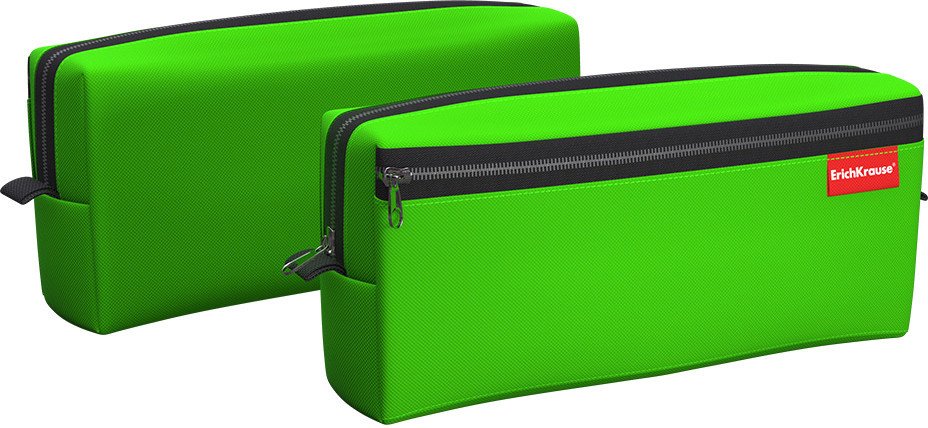 

Пенал Erich Krause Neon Violet с двумя отделениями 49003 (салатовый)