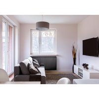 Декоративный экран Стильный дом De Luxe реечный 150х60 (черный)