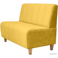 Диван Brioli Руди полоса двухместный (V13-желтый)