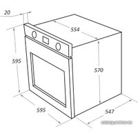 Электрический духовой шкаф MAUNFELD EOEM.769B3