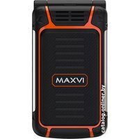 Кнопочный телефон Maxvi E10 (оранжевый)