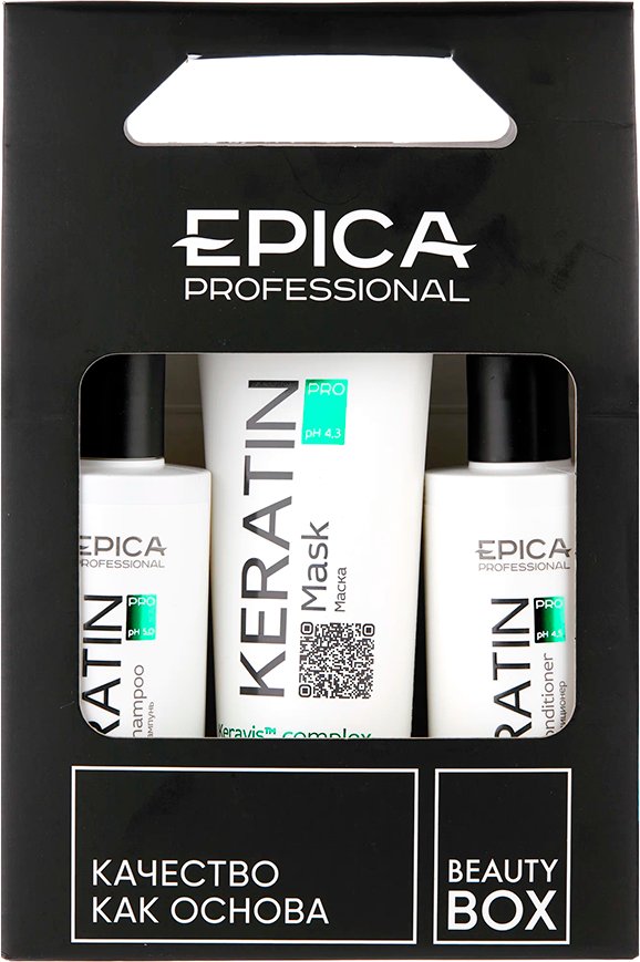 

Набор средств Epica Professional Keratin Pro Шампунь 250 мл+Кондиционер 250 мл+Маска 250 мл