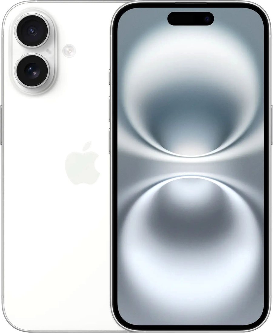 Телефон Apple iPhone 16 Dual SIM 128GB (белый)
