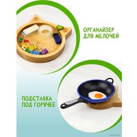 Менажница Woody Пять в одном. Котик 05421