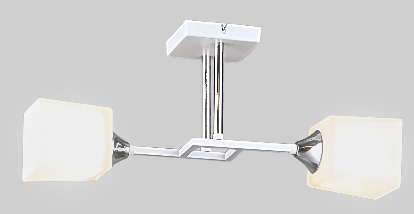 

Припотолочная люстра Aitin Pro НПБ 02-2x60-101 N6399/2 (белый/хром)