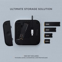 Док-станция Satechi Mac Mini M4 Stand & Hub with SSD Enclosure ST-GNMMES