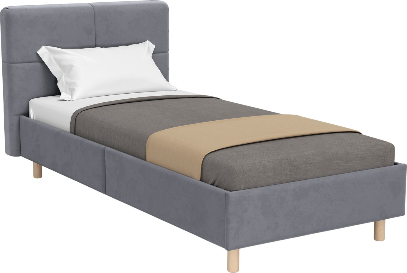 Кровать Mio Tesoro Letto 617 90x200 (темно-серый 906)