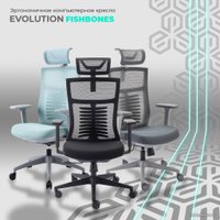 Офисное кресло Evolution Fishbones (черный)