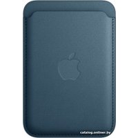 Кредитница Apple FineWoven Wallet MagSafe (тихоокеанский синий)