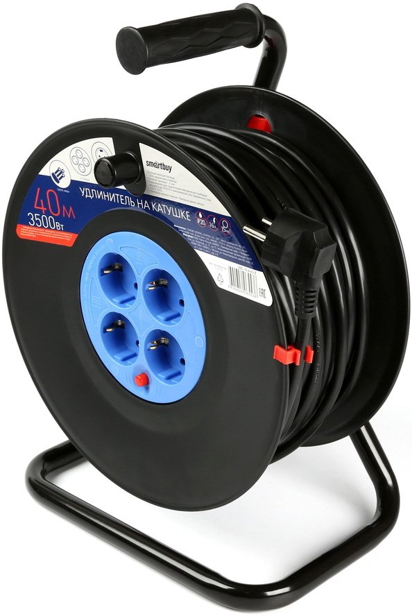 

Удлинитель на катушке SmartBuy SBE-16-4-40-Z