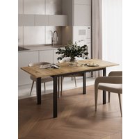 Кухонный стол Senira Велес ЛДСП 25 мм 100x60 (дуб нокс/опора черная)