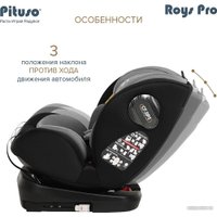 Детское автокресло Pituso Roys Pro (черный/серый вкладыш)