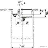 Кухонная мойка Franke UBG 651-78 (сахара)