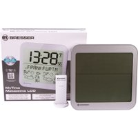 Настенные часы Bresser MyTime Meteotime LCD (серебристый)