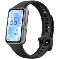 Фитнес-браслет Huawei Band 11 (черный полимерный корпус, с черным силиконовым ремешком, международная версия)