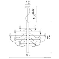 Подвесная люстра Divinare Molto 8030/02 LM-30