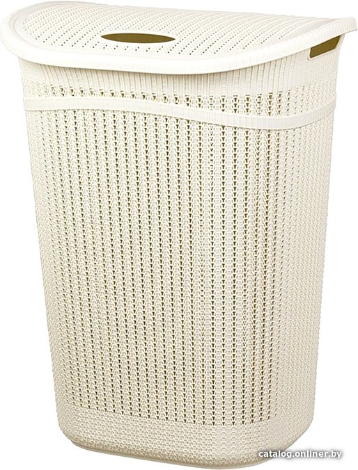 Корзина Idea Вязание 55 л (белый)