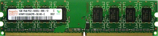 

Оперативная память Hynix DDR2 PC2-6400 1 Гб (HYMP112U64CP8-S6)