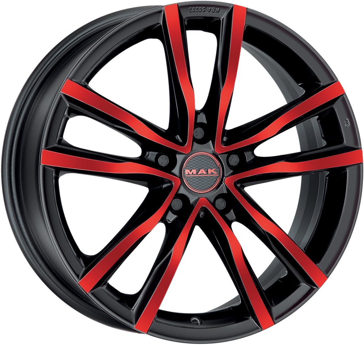 

Литые диски MAK Milano 17x7" 5x114.3мм DIA 76.0мм ET 40мм Black and Red