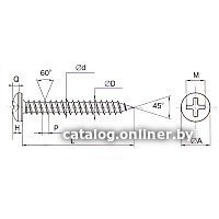 Шуруп ЕКТ CV011375 (1100 шт)