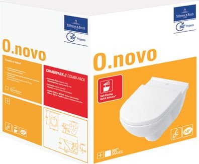 

Унитаз подвесной Villeroy & Boch O.Novo 5660H1R1