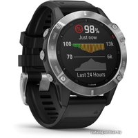 Умные часы Garmin Fenix 6 (серебристый/черный)