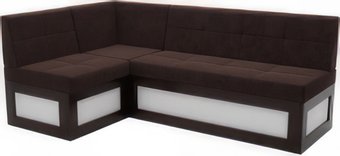 Мебель-АРС Нотис левый 207x82x132 (велюр шоколад HB-178 16)