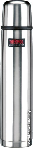 THERMOS FBB-1000B-SBK 1л (крышка с клапаном, серебристый)