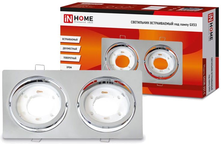 

Точечный светильник In Home GX53R-2ST 2RC 4690612021560