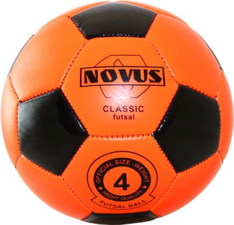 Футзальный мяч Novus Classic Futsal (4 размер, оранжевый/черный)