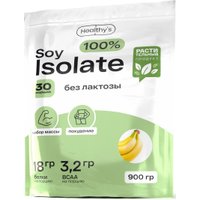 Протеин сывороточный (изолят) Healthys 100% Soy Isolate (900г, банан)