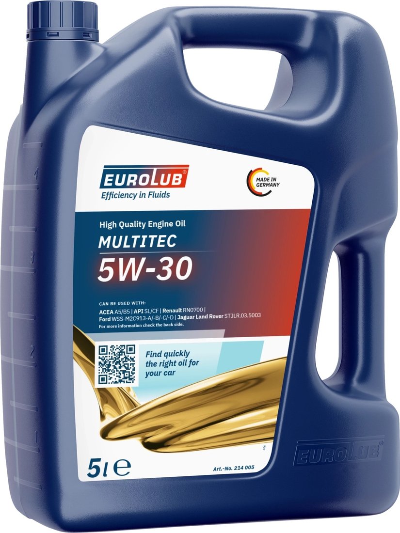 

Моторное масло EUROLUB Multitec 5W-30 (Ford) 5л