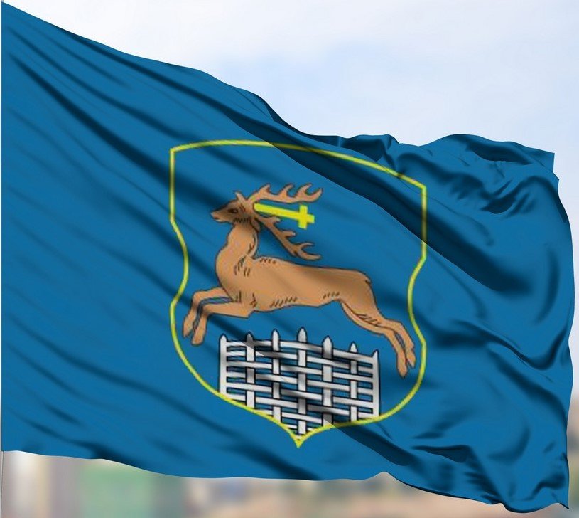 Флаг МирФлагов г. Гродно уличный 75х150 см