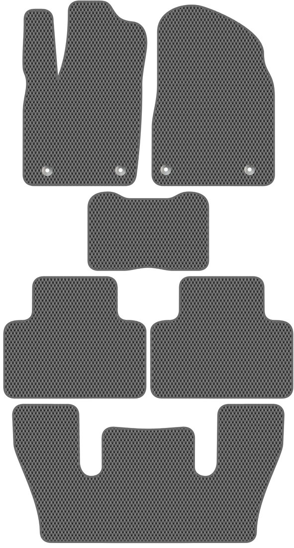 

Комплект ковриков для авто Alicosta Dodge DURANGO III (suv / 3) 2011 - Н.В. +3 ряд (серый, ромб)