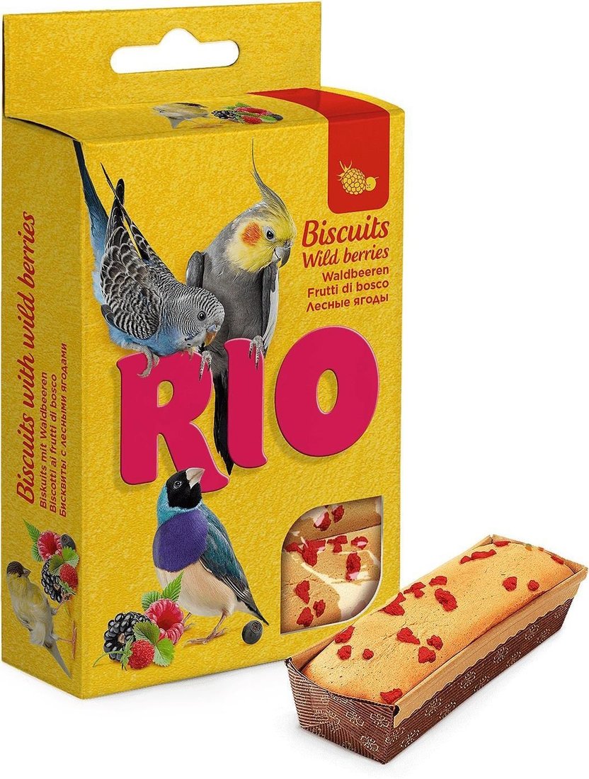 

Лакомство для птиц Rio Бисквиты с лесными ягодами 5х7 г