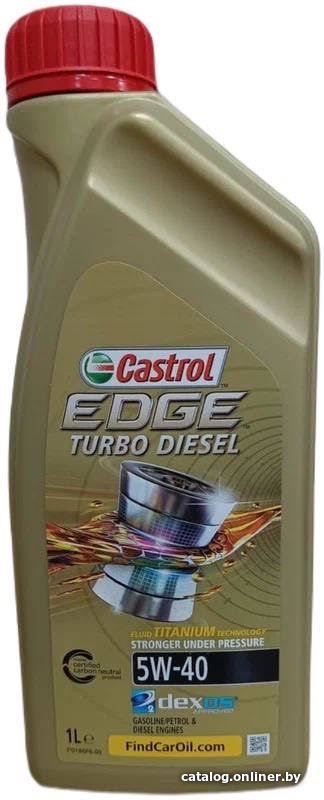 Моторное масло Castrol Edge Turbo Diesel 5W-40 1л