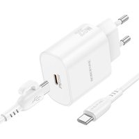 Сетевое зарядное Borofone BA82A USB Type-C (белый)